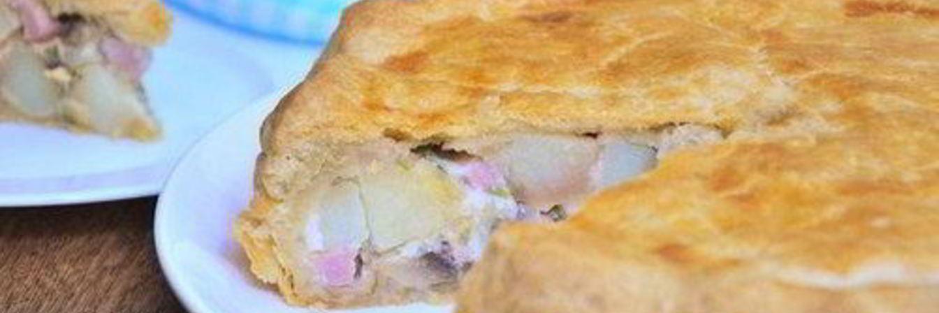 Картофельный тарт с грибами