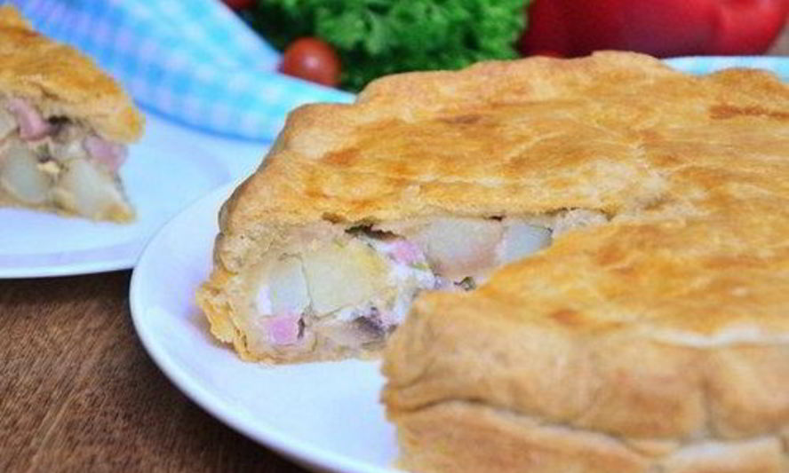 Рецепт картофельного тарта с грибами