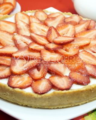 Клубничный тарт без выпечки