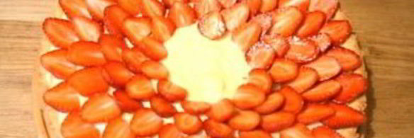 клубничный тарт с заварным кремом