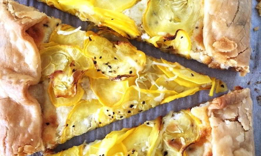 Рецепт легкого овощной тарт с сыром