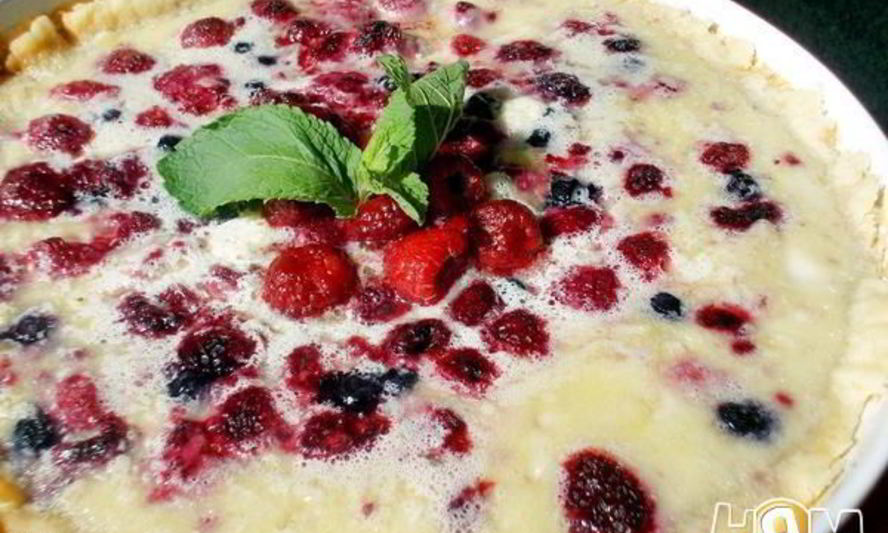 Рецепт малинового тарта с белым шоколадом