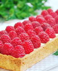 Малиновый тарт с кремом Дипломат