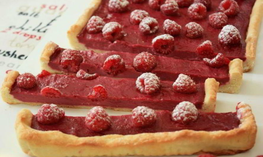Рецепт малинового тарта