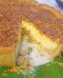 Миндальный тарт с лимонной начинкой