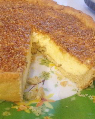 Миндальный тарт с лимонной начинкой