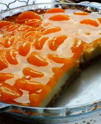 Нежный тарт с мандаринами