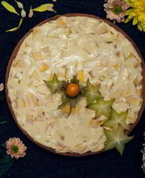 Нежный творожный тарт с манго