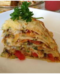 Пряный блинный тарт