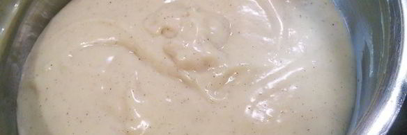 ревеневый тарт с ванильным пудингом и штройзелем