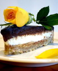 Шоколадно-арахисовый тарт