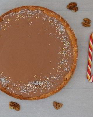 Шоколадно-банановый тарт