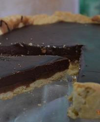 Шоколадно-карамельный тарт