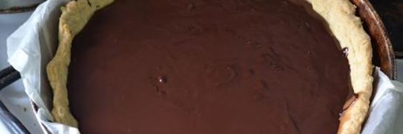 шоколадно-карамельный тарт