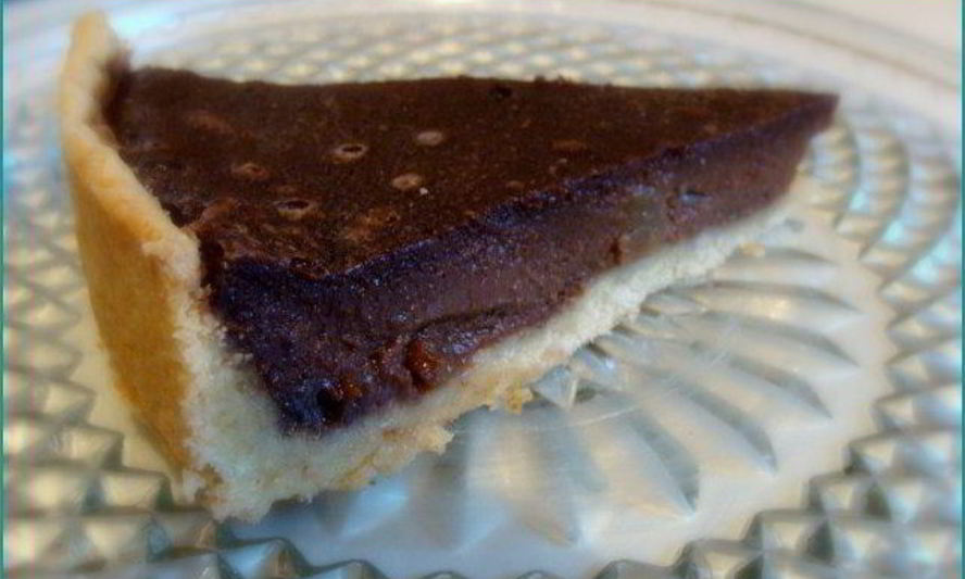 Рецепт шоколадного тарта с грушами и карамелью