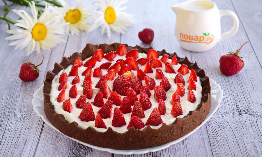 Рецепт тарта клубичного лес