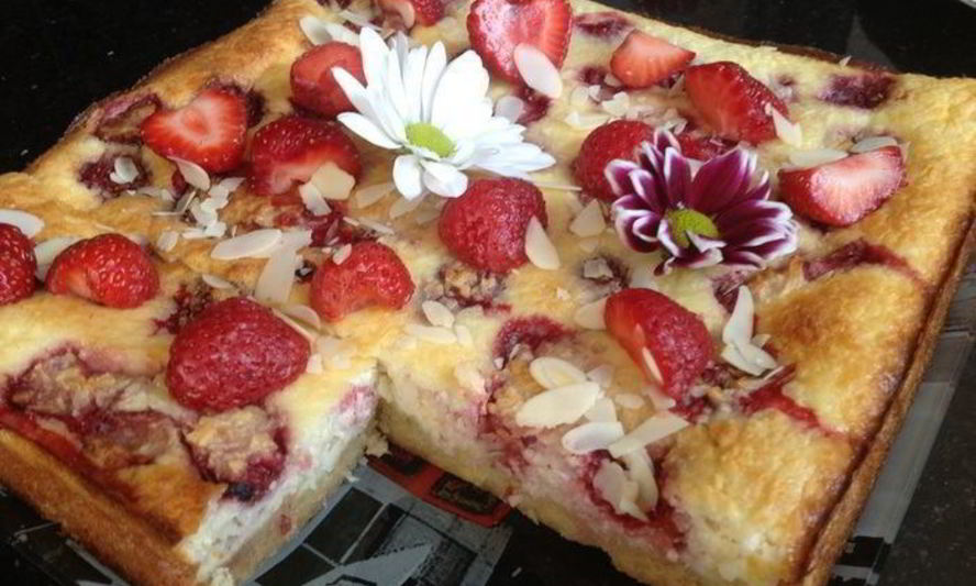 Рецепт тарта клубника и кокос