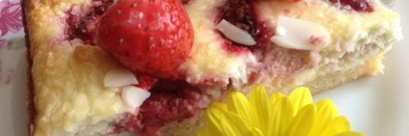 тарт клубника и кокос