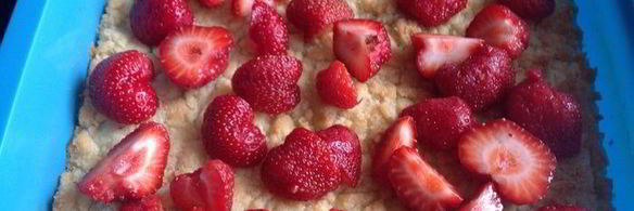 тарт клубника и кокос