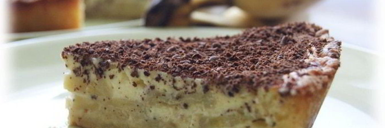 Тарт с бананом и рикоттой