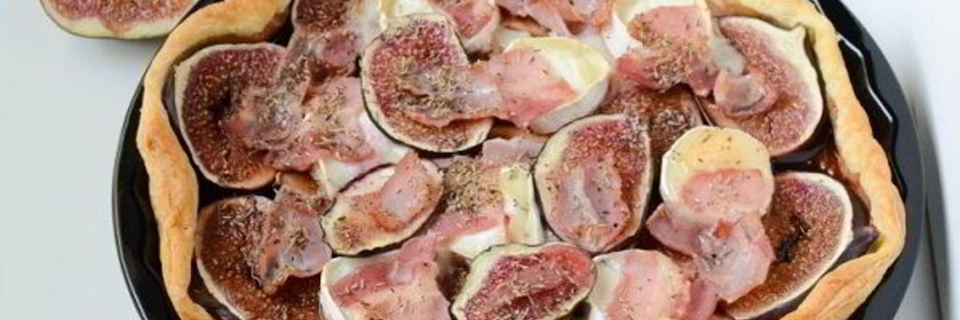 Тарт с беконом и инжиром