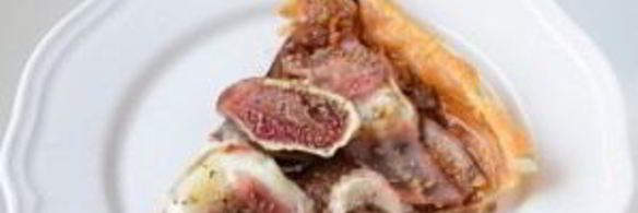 тарт с беконом и инжиром