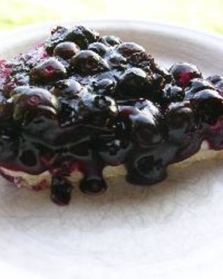 Тарт с черникой и сливочным сыром