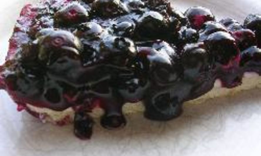 Рецепт тарта с черникой и сливочным сыром