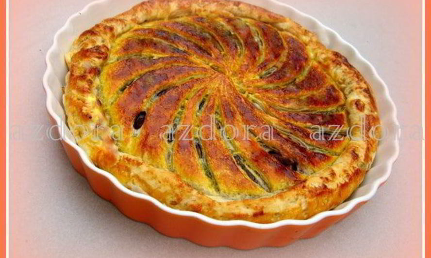 Рецепт тарта с домашним марципаном из миндаля и грецких орехов