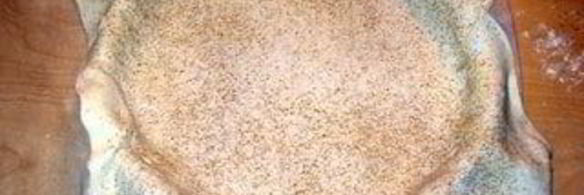 тарт с домашним марципаном из миндаля и грецких орехов