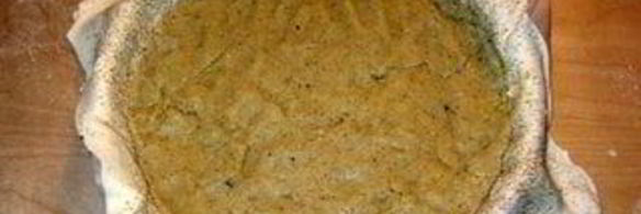 тарт с домашним марципаном из миндаля и грецких орехов