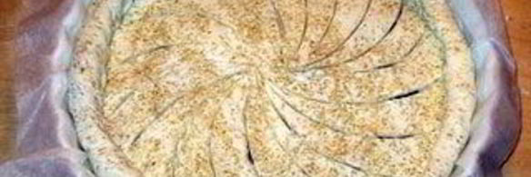 тарт с домашним марципаном из миндаля и грецких орехов