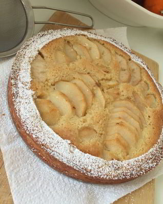 Тарт с франжипаном и грушами