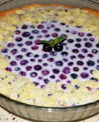 Тарт с голубикой