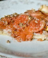 Тарт с грушей и грейпфрутом