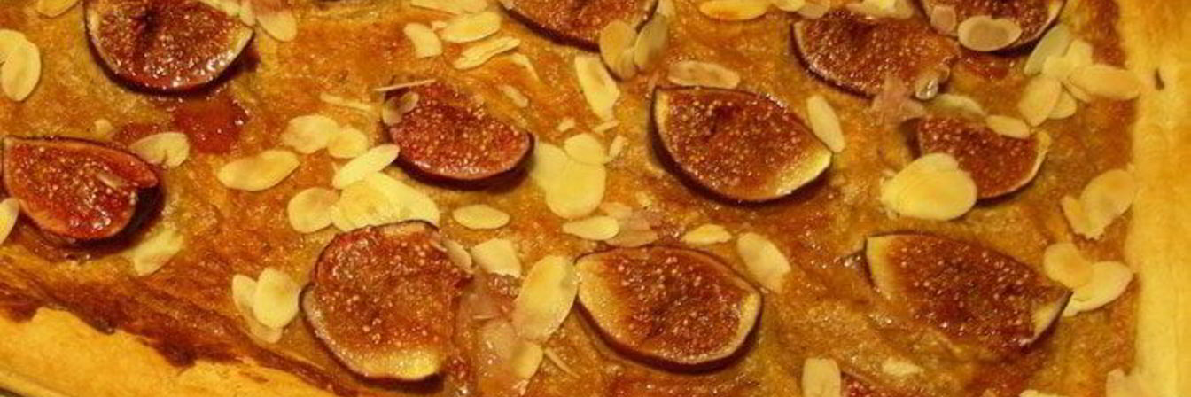 Тарт с инжиром и миндалем