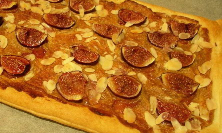 Рецепт тарта с инжиром и миндалем