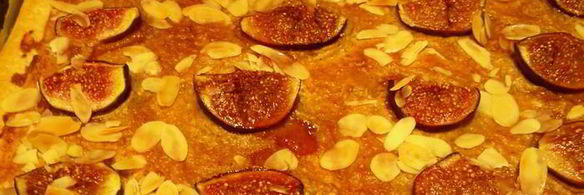 тарт с инжиром и миндалем