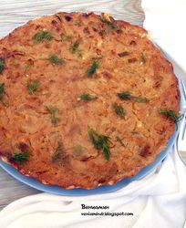 Тарт с карамелизованным луком и рикоттой