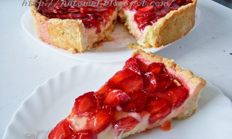 Рецепт тарта с клубникой и розмариновым кремом