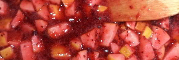 тарт с клюквенно-яблочной начинкой