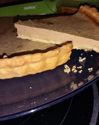 Тарт с куриной печенью