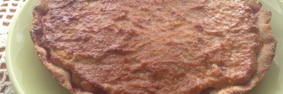 тарт с малиной и заварным медовым кремом