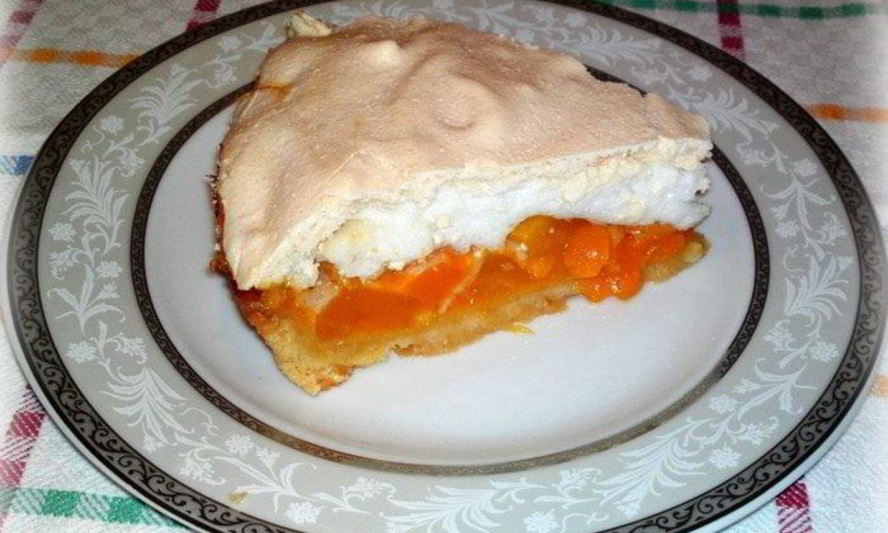 Рецепт тарта с манго и меренгой