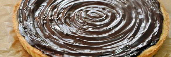 тарт с миндальным кремом и шоколадом