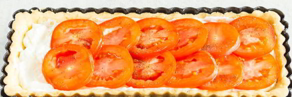 тарт с помидорами и сыром