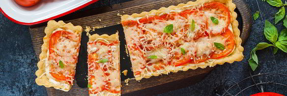 тарт с помидорами и сыром