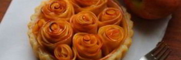 тарт с розами из яблок