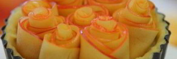 тарт с розами из яблок