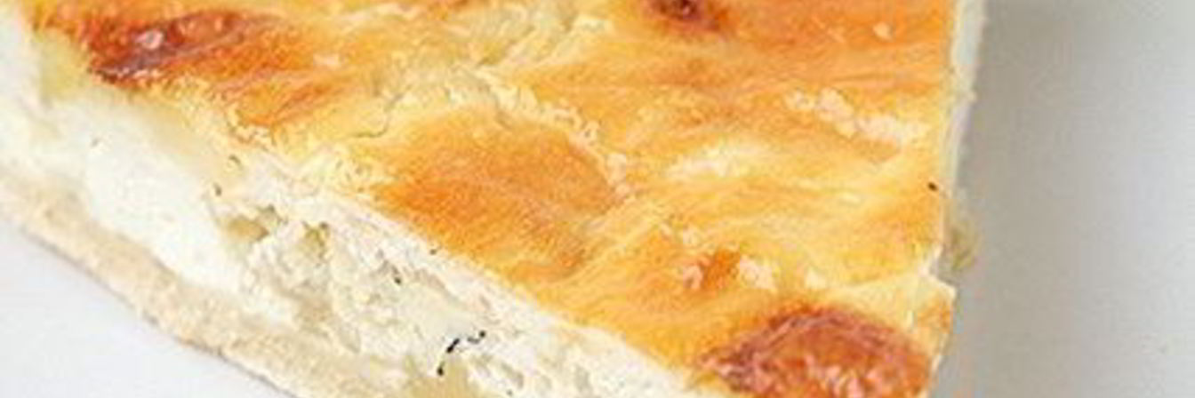 Тарт с сыром и луком